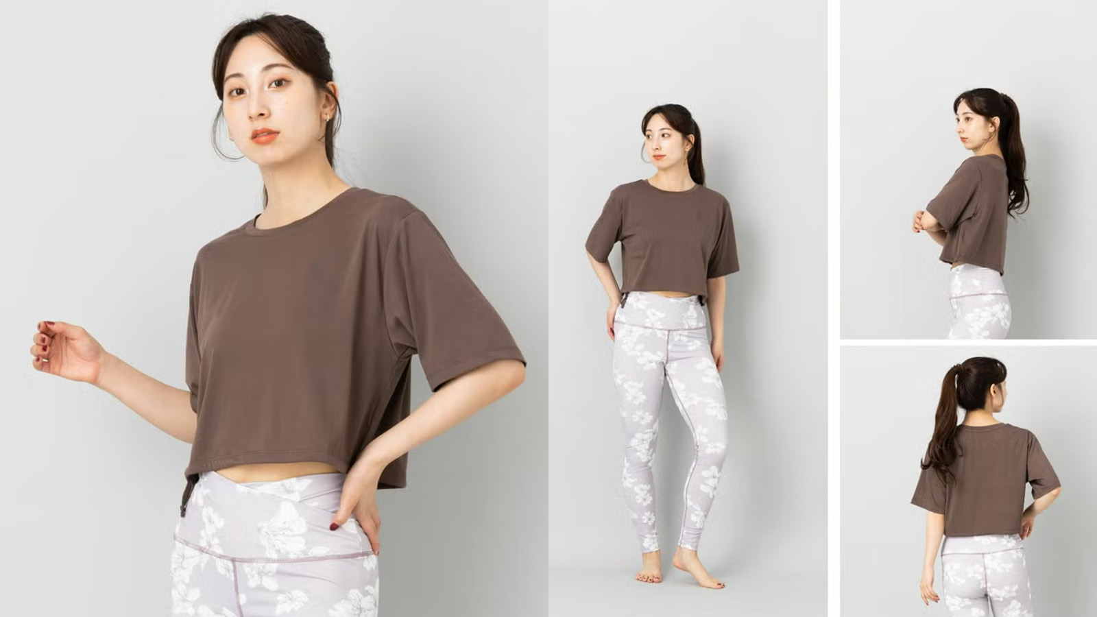インフィット クロップド Tシャツ<