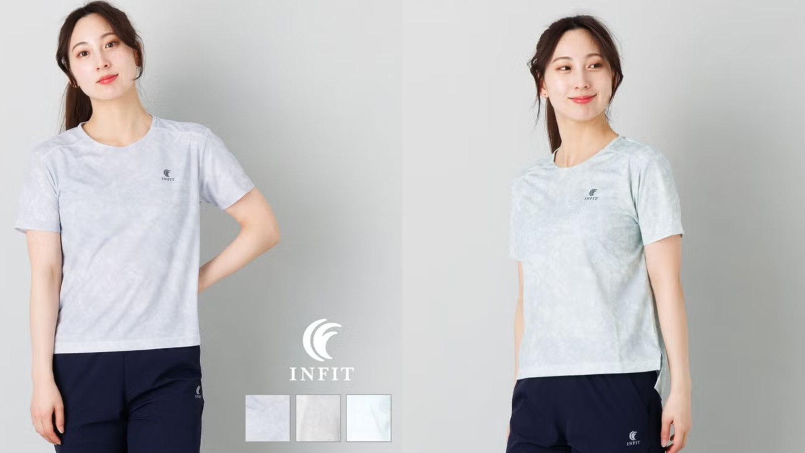 インフィット 多機能タイダイ柄Tシャツ