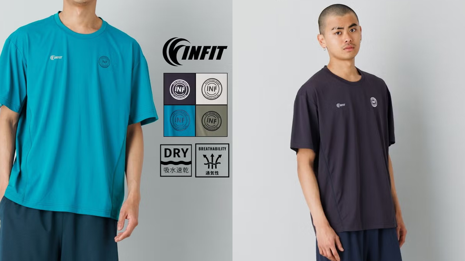 インフィット アイコンパックエアフローバックTシャツ
